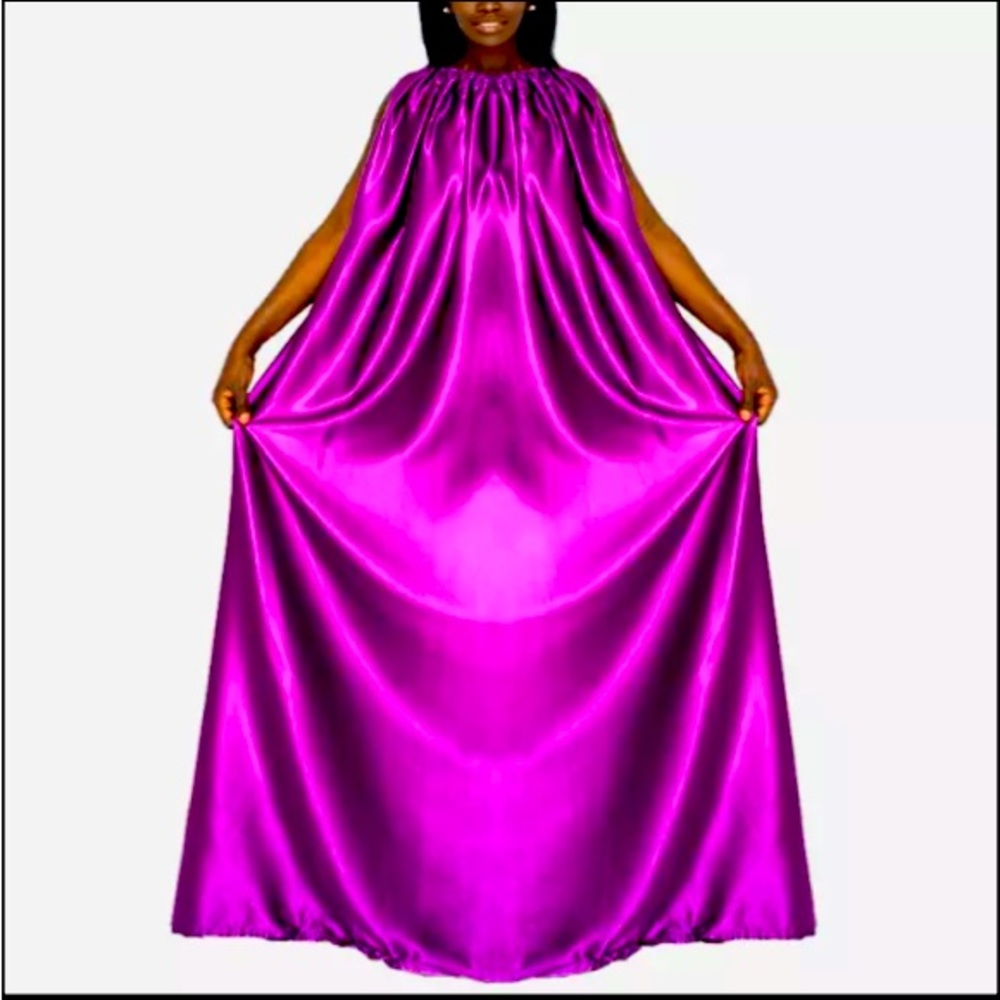 Silk purple Royalty Steam Gown